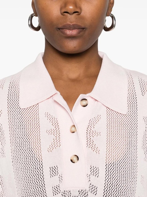 Nanushka polo neck patterned dress - Pink - zdjęcie produktu nr 2