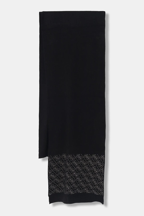 Guess szalik NORA damski kolor czarny z aplikacją W5BZ21 Z2NQ2 - zdjęcie produktu nr 1