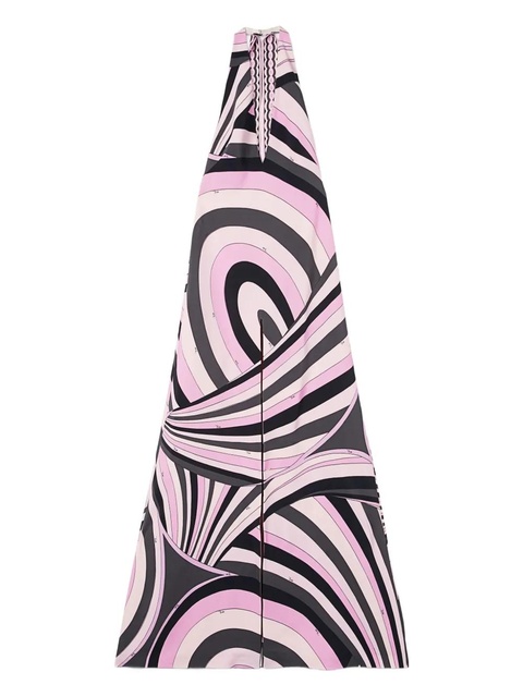 PUCCI print V-neck long dress - Pink - zdjęcie produktu nr 1