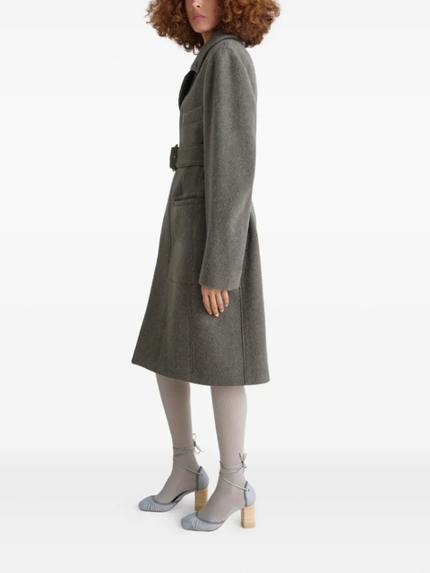 LEMAIRE belted tailored coat - Grey - zdjęcie produktu nr 2