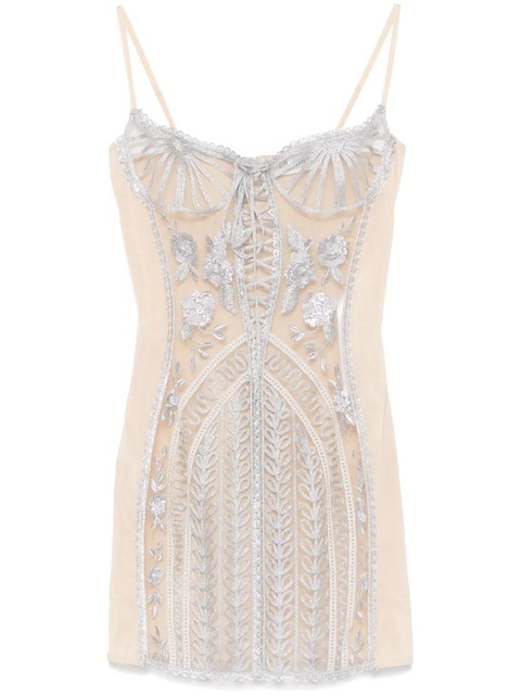 The Attico corset mini dress - Grey - zdjęcie produktu nr 1