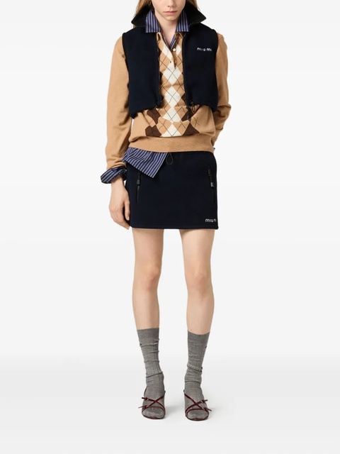 Miu Miu Fleece top - Blue - zdjęcie produktu nr 2