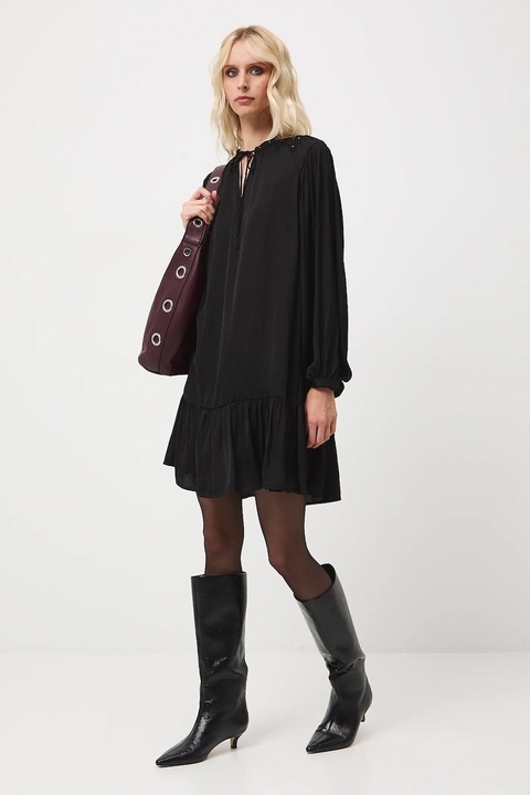 Medicine sukienka kolor czarny mini oversize - zdjęcie produktu nr 2