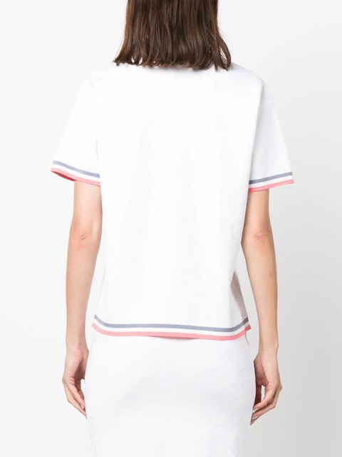 FENDI motif-print round-neck T-shirt - White - zdjęcie produktu nr 1