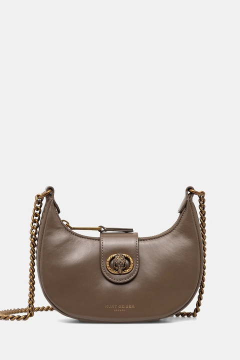 Kurt Geiger London torebka skórzana kolor brązowy 4020137109 - zdjęcie produktu nr 1