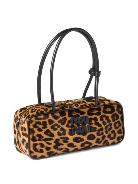 Miu Miu Beau animal-print tote bag - Brown - zdjęcie produktu nr 2