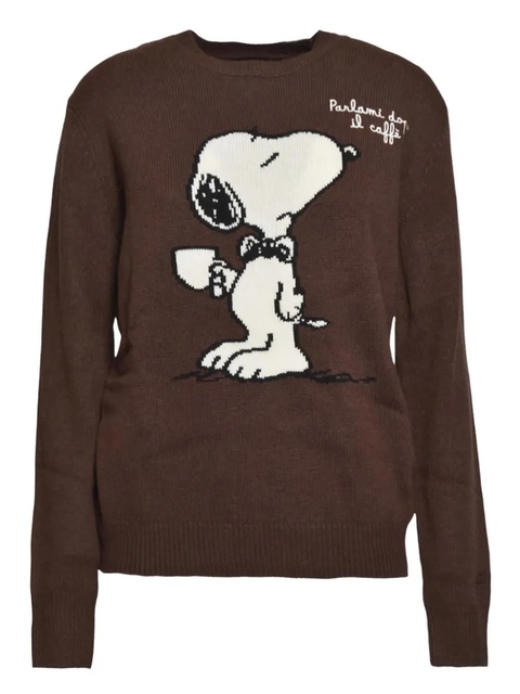 MC2 Saint Barth embroidered crew-neck sweater - Brown - zdjęcie produktu nr 1