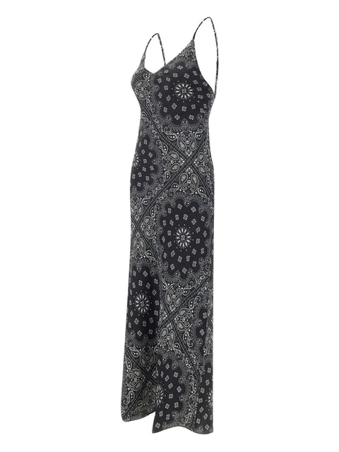 MC2 Saint Barth paisley-print slip day dress - Black - zdjęcie produktu nr 1