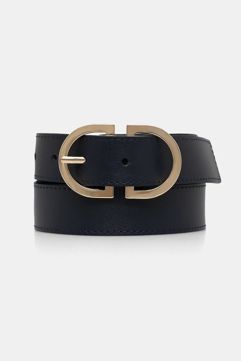Tommy Hilfiger pasek skórzany damski kolor granatowy AW0AW17972 - zdjęcie produktu nr 1