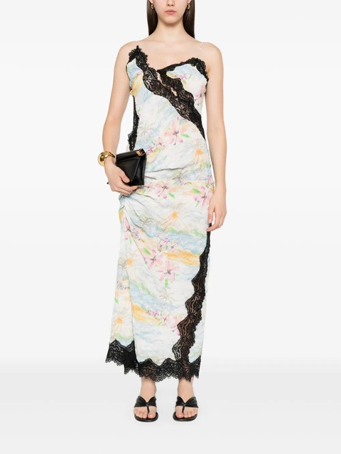 Christopher Esber floral-print midi dress - White - zdjęcie produktu nr 2