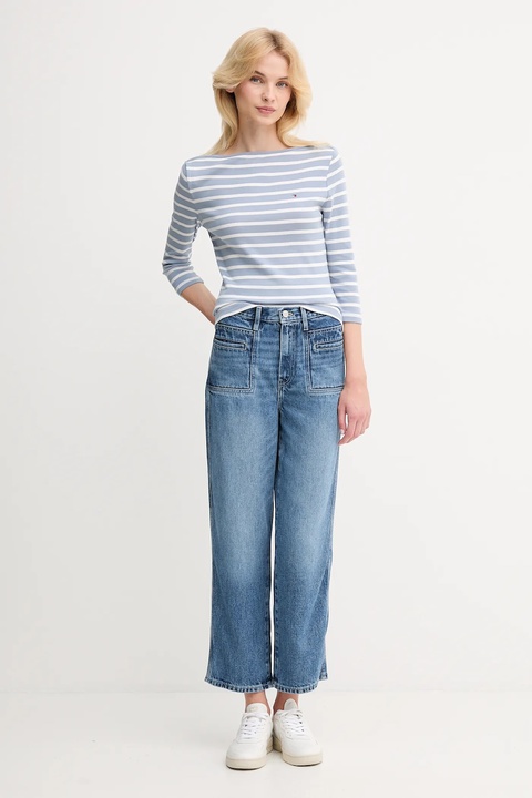 Tommy Hilfiger jeansy damskie high waist WW0WW45679 - zdjęcie produktu nr 2