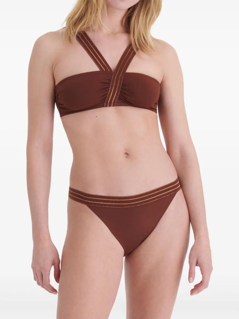 ERES Rayonnant striped bikini bottoms - Brown - zdjęcie produktu nr 2