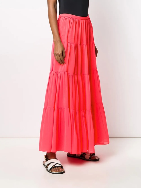 Valentino Garavani long tiered skirt - Pink - zdjęcie produktu nr 2