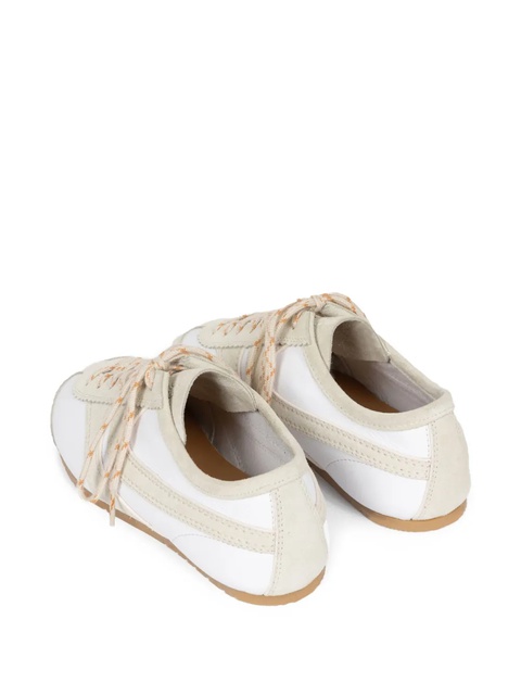 DRIES VAN NOTEN suede-panelled sneakers - White - zdjęcie produktu nr 2