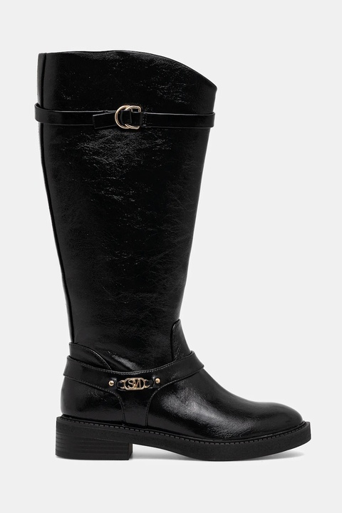Steve Madden kozaki Landslide damskie kolor czarny na płaskim obcasie 11004979 - zdjęcie produktu nr 2