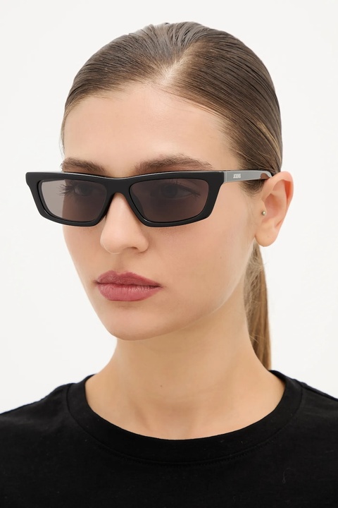 Jacquemus okulary przeciwsłoneczne TRAPEZI kolor czarny JAC136C1SUN - zdjęcie produktu nr 2