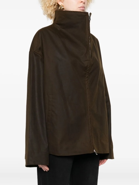 TOTEME zip-front corduroy-collar jacket - Brown - zdjęcie produktu nr 2