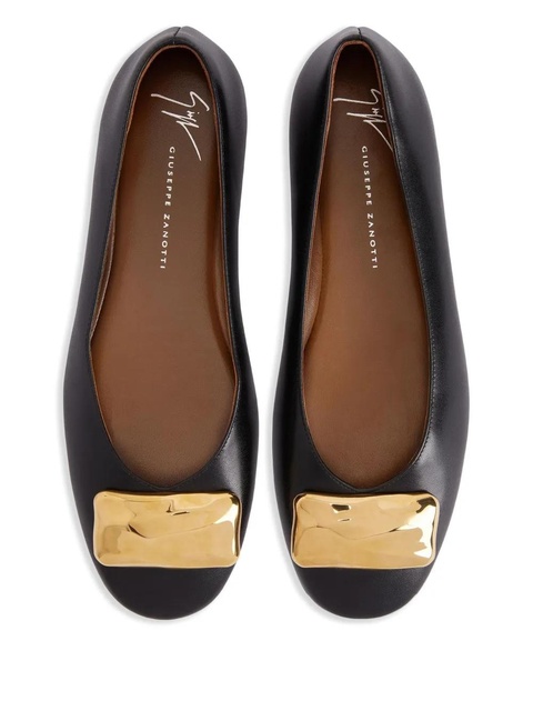Giuseppe Zanotti Georgia Stone ballet flats - Black - zdjęcie produktu nr 2