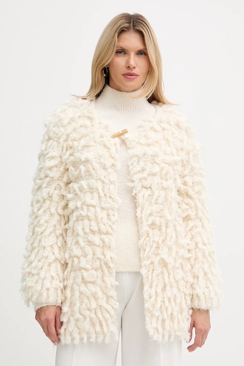 Forte Forte kardigan z dodatkiem wełny damski kolor beżowy ciepły 14452.mycoat - zdjęcie produktu nr 1