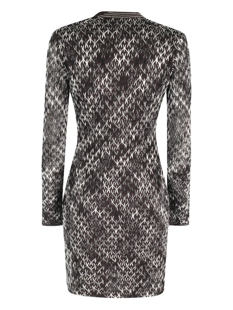 Missoni V-neck patterned midi dress - Brown - zdjęcie produktu nr 2
