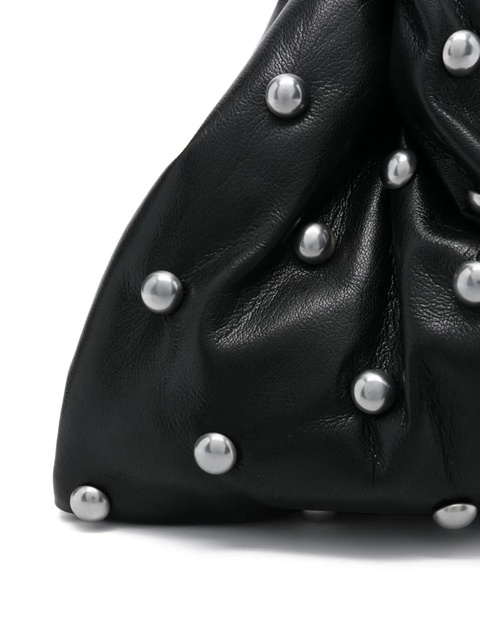 Nanushka small knotted stud-embellished clutch bag - Black - zdjęcie produktu nr 2