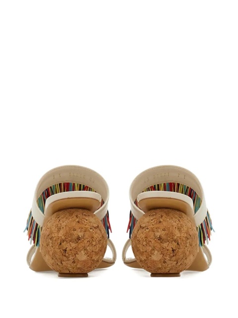 Ferragamo 75mm fringed sandals - White - zdjęcie produktu nr 2