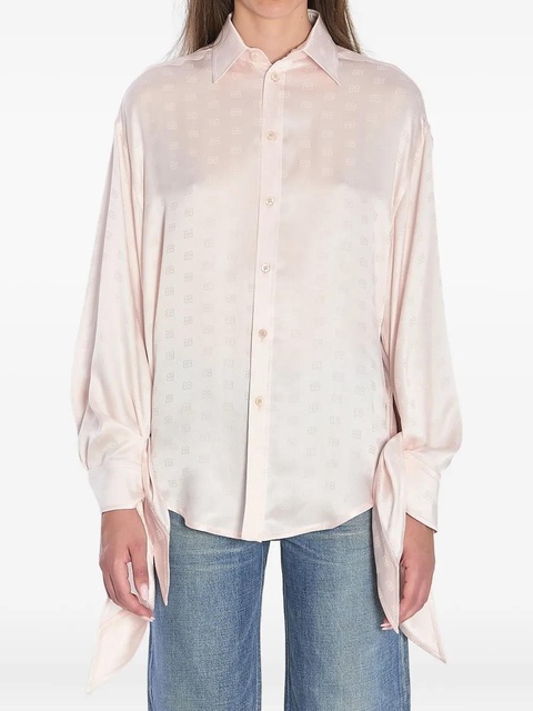 Balenciaga silk ruffled shirt - Pink - zdjęcie produktu nr 1