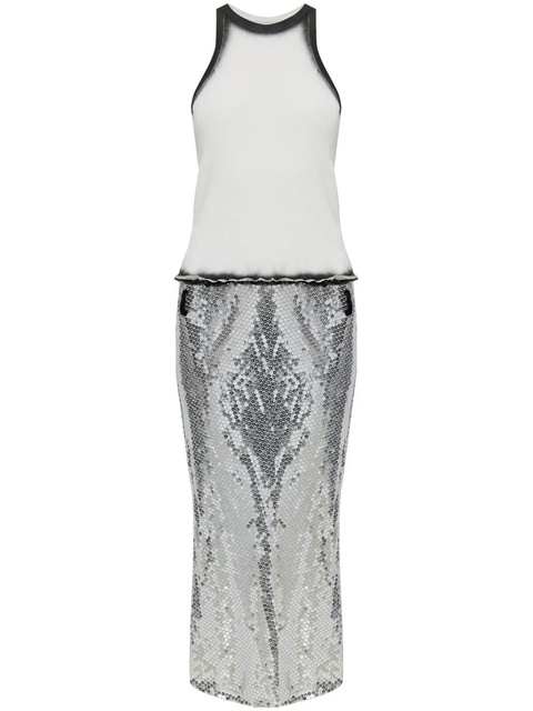 The Attico panelled midi dress - White - zdjęcie produktu nr 1