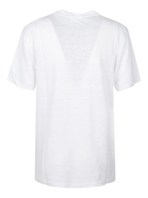 MARANT ÉTOILE logo-print short-sleeve T-shirt - White - zdjęcie produktu nr 2