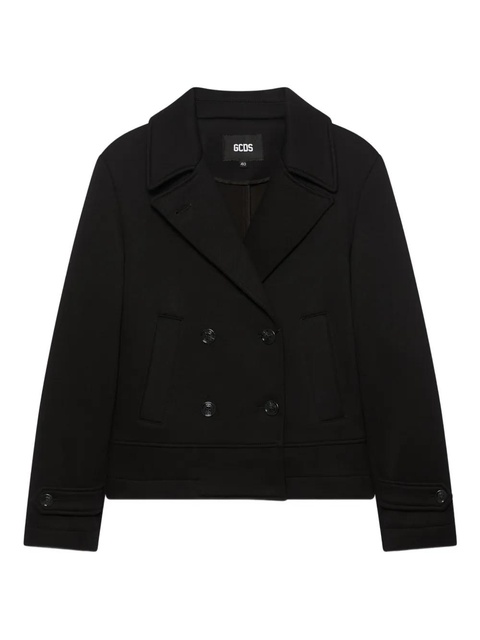 GCDS double-breasted welt-pocket jacket - Black - zdjęcie produktu nr 1