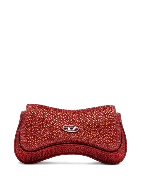 Diesel crystal-embellished clutch bag - Red - zdjęcie produktu nr 1