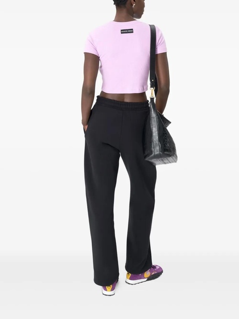 Marine Serre cut-out jersey T-Shirt - Pink - zdjęcie produktu nr 2