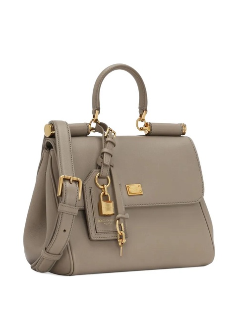 Dolce & Gabbana medium My Sicily padlock-detail leather handbag - Neutrals - zdjęcie produktu nr 2