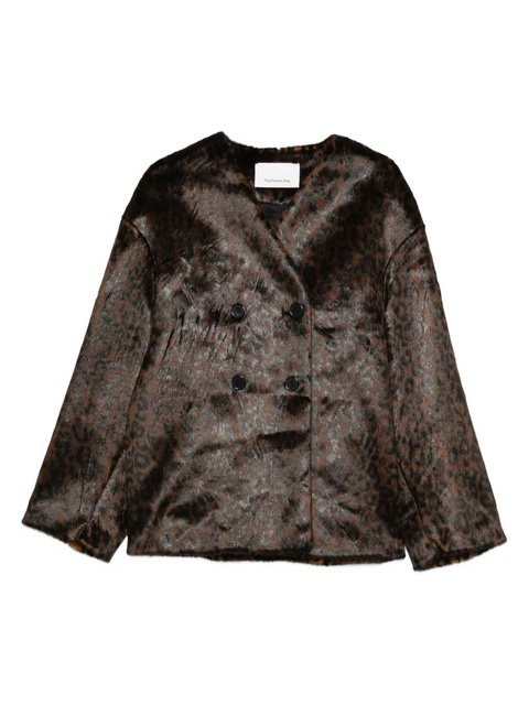 The Frankie Shop Valentina leopard-pattern jacket - Brown - zdjęcie produktu nr 1