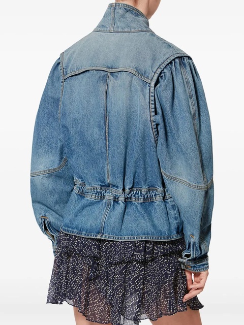 ISABEL MARANT Dolie puffed-sleeve jacket - Blue - zdjęcie produktu nr 2