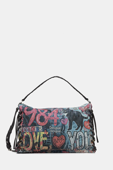 Desigual torebka PIZZICATO LEIRI kolor niebieski 25WAXD23 - zdjęcie produktu nr 1
