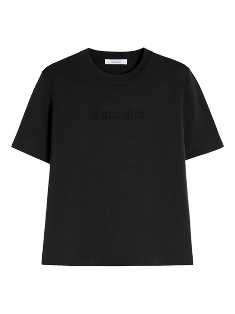 Max Mara embossed logo t-shirt - Black - zdjęcie produktu nr 2