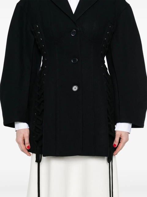 Simone Rocha criss-cross straps jacket - Blue - zdjęcie produktu nr 2