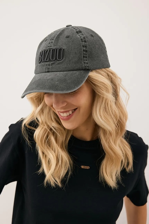 Bizuu czapka z daszkiem bawełniana ZANE kolor szary ZANE SZARY - zdjęcie produktu nr 1