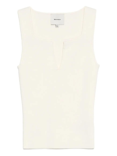 Reformation Rylie tank top - Neutrals - zdjęcie produktu nr 1