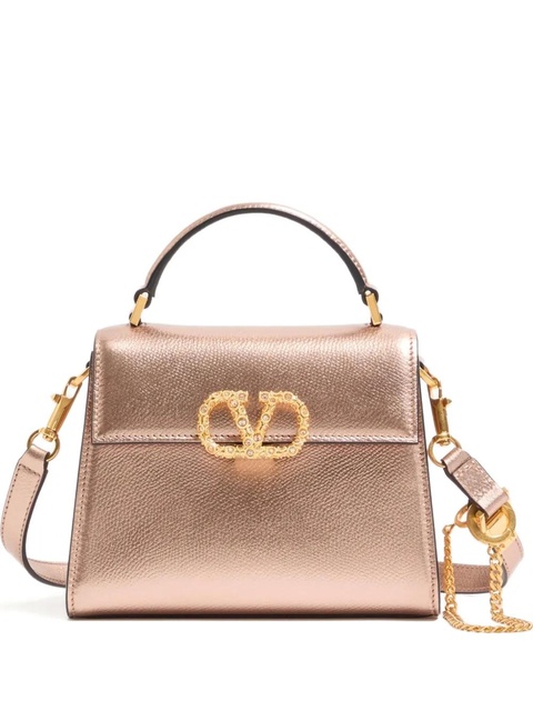 Valentino Garavani mini Vsling leather tote bag - Pink - zdjęcie produktu nr 1