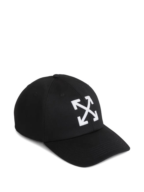 Off-White embroidered-logo baseball cap - Black - zdjęcie produktu nr 1