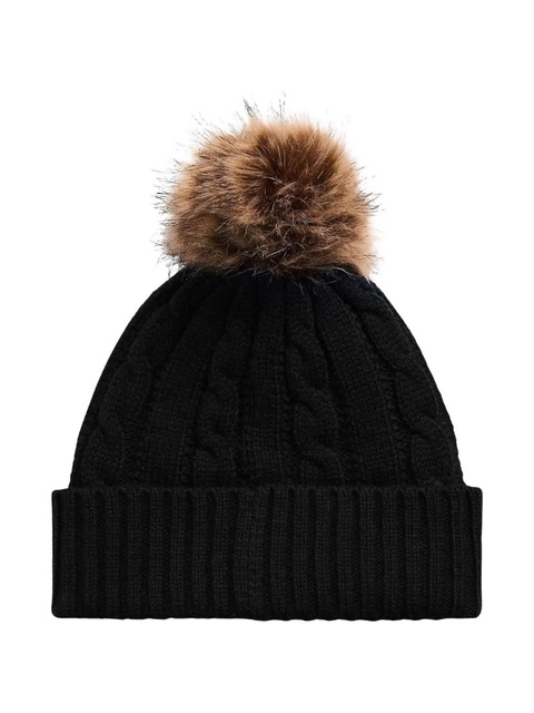 Lauren Ralph Lauren cable-knit pompom beanie - Black - zdjęcie produktu nr 2