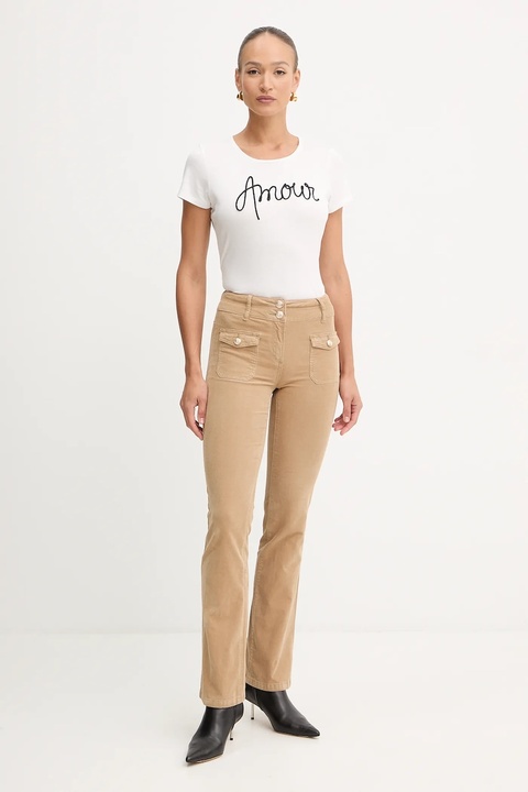 Morgan t-shirt damski kolor biały DMIO - zdjęcie produktu nr 2