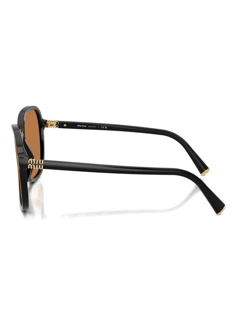 Miu Miu Eyewear square-frame sunglasses - Brown - zdjęcie produktu nr 2