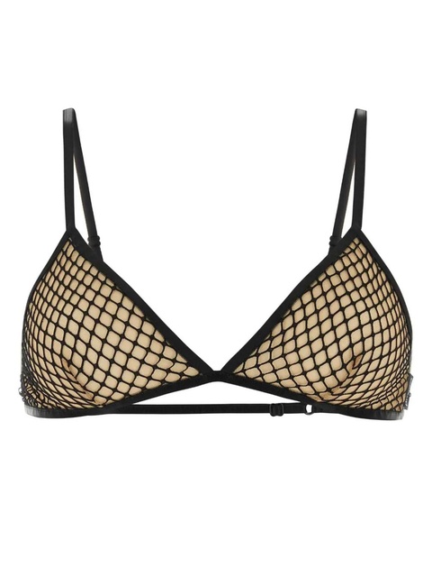 Balenciaga mesh-detail triangle bra - Black - zdjęcie produktu nr 1