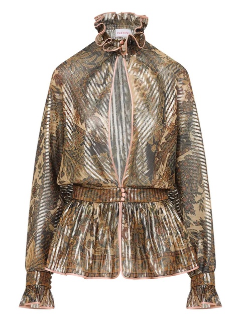 Valentino Garavani Voyage Imaginaire-print shirt - Neutrals - zdjęcie produktu nr 1