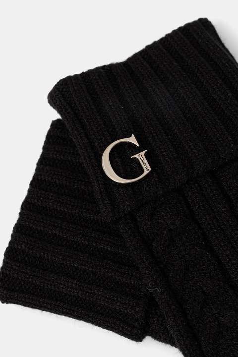 Guess rękawiczki damskie kolor czarny AW5382 POL02 - zdjęcie produktu nr 2