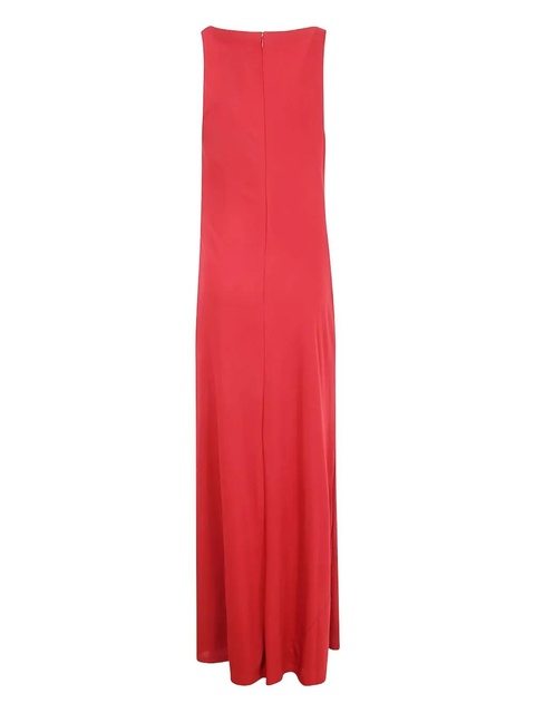 Lauren Ralph Lauren ring-detail cowl-neck dress - Red - zdjęcie produktu nr 2