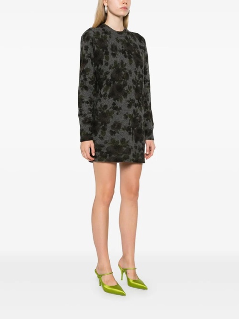 Blumarine floral-intarsia dress - Grey - zdjęcie produktu nr 2